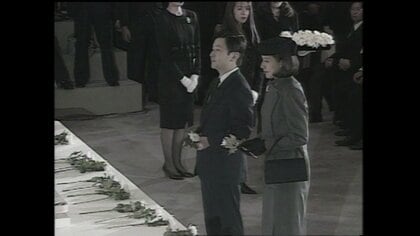 30年前の1月17日「阪神・淡路大震災」から1年の追悼式　皇太子時代の天皇陛下がご夫妻で出席（1996年1月27日放送）【「皇室ご一家」の記憶】