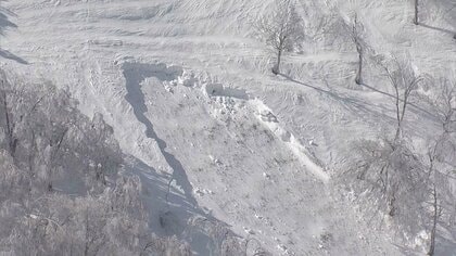スキー場で“全層雪崩”か…長さ600mに及ぶ大規模雪崩で親子含む4人ケガ
