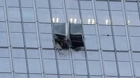 中国・北京中心部の108階建て高層ビルに小型機衝突か　火災や小型機残骸の映像がSNSに投稿も削除