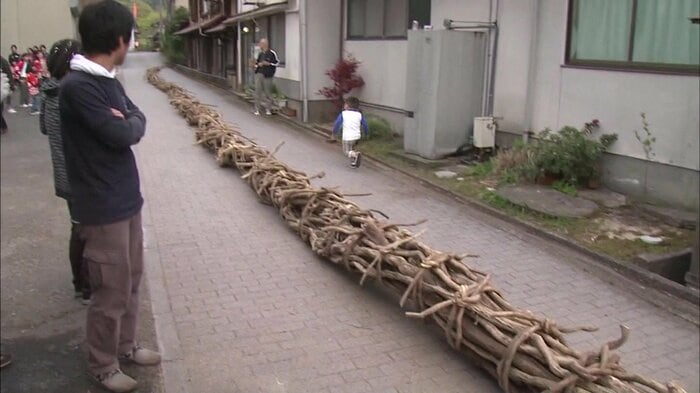 『三朝の陣所』で使用する大綱