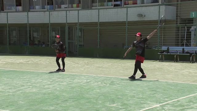 ペアを組んで7年 福島県ソフトテニス選手権では年上のクラスに出場