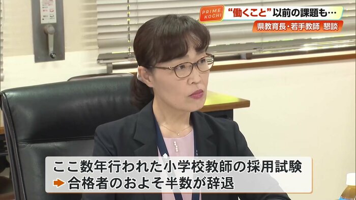 ここ数年行われた小学校教師の試験では、合格者の約半数が辞退