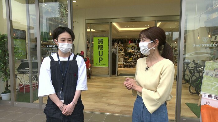 (左)セカンドストリート・平尾海斗さん/(右)テレビ静岡・北村花絵アナウンサー
