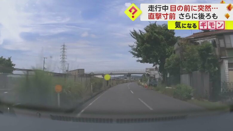 男性が立っている前の道を通ろうとすると…