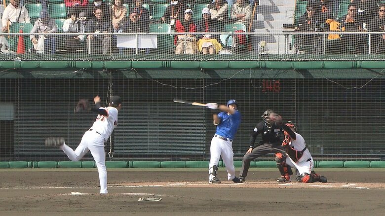 古巣・DeNAとの練習試合で完璧な投球を見せる石川選手