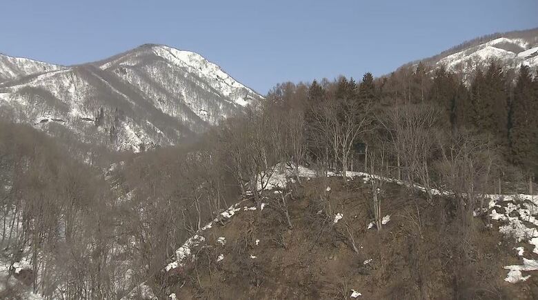 現場付近（長野県小谷村）