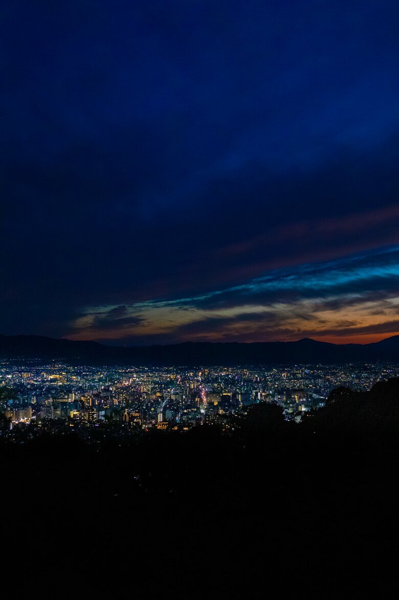 将軍塚から撮った夜景