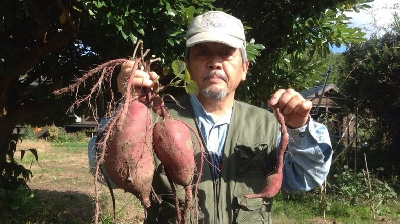 さちうす子さんの父親。農作物も育てている