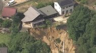 【速報】「道路や住宅の敷地などがおよそ80メートルにわたって崩れ　電柱が倒れ・水道管が壊れる」滋賀・甲賀市　周辺は通行止め