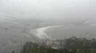 【映像】大型で強い台風25号が関東に接近　午後3時半現在の東京・大島町、神奈川・江ノ島