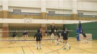 女子・都市大塩尻が初戦突破 健大高崎(群馬)にストレート勝ち 高速コンビで圧勝 春高バレー開幕