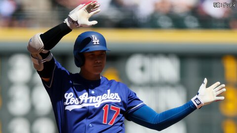 大谷翔平が51試合連続出塁　タイムリー二塁打で日本選手記録更新　佐々木朗希5回途中3失点　ドジャースは今季初の連敗