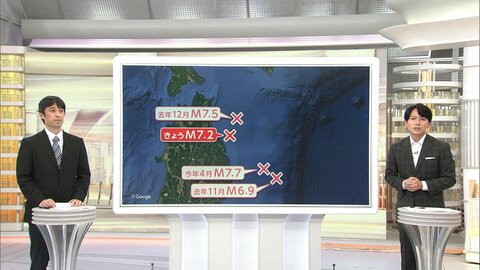 【解説】青森震度6強　「三陸はるか沖地震」の“再来”に警戒　今回で過去の地震の「割れ残り」解消？専門家「東側の大部分すべらず残っている」