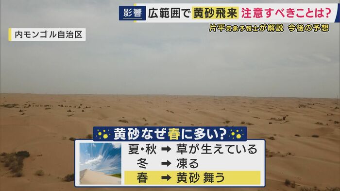黄砂はなぜ春に多い？