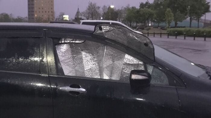 被害に遭った車