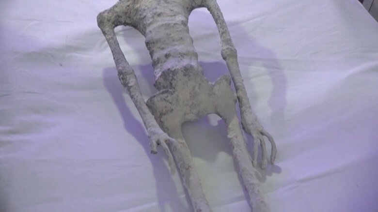 指が3本の“宇宙人の死体”とされる物体