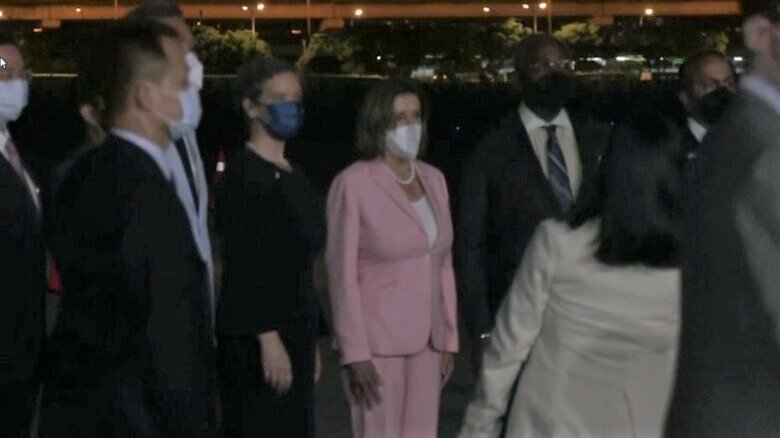 台湾を訪問した米・ペロシ下院議長
