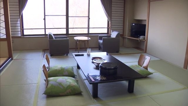 3割が箕輪スキー場利用者だというマウント磐梯の客室