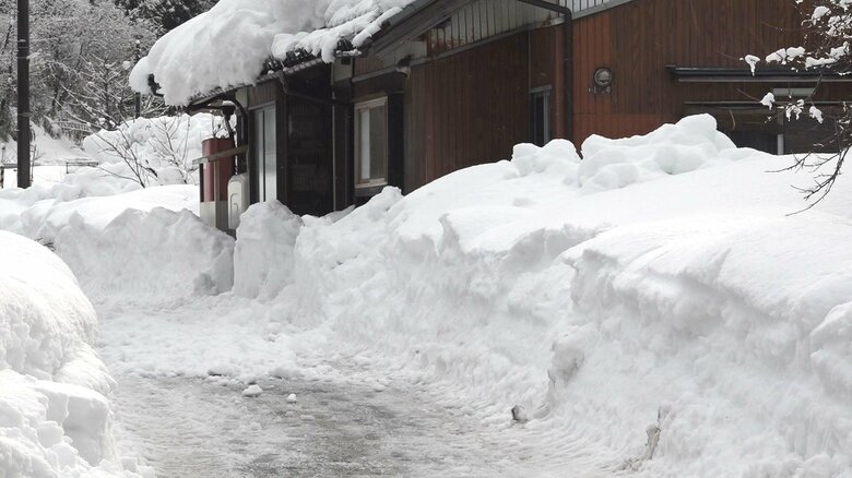一人で除雪をしていたか