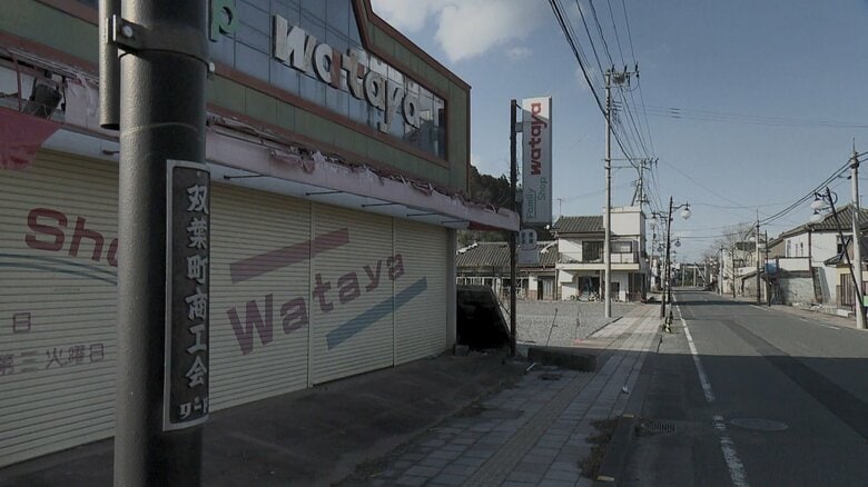 双葉町では全町避難が続く