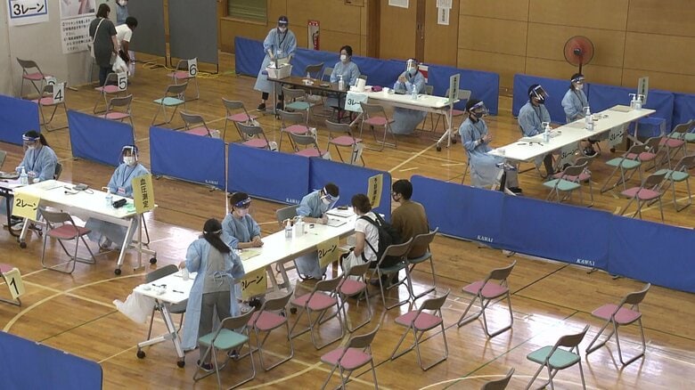 中学生が対象のワクチンの集団接種