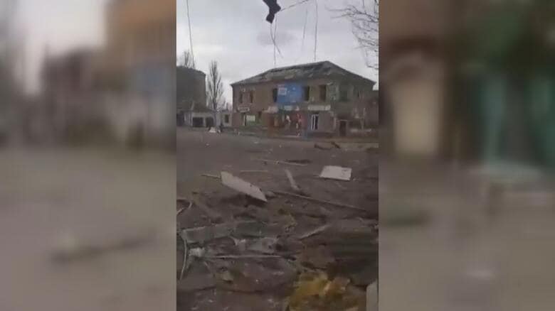ロシア軍に占領された町・ポロヒ