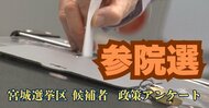 【全文掲載】参院選宮城選挙区の候補者に問う　独自アンケートから見える候補者の考え