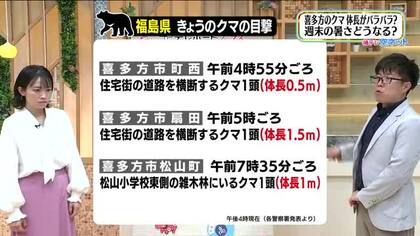 【福島県・5月16日の天気】週末はおでかけ日和　クマの目撃情報も増加…ご注意を