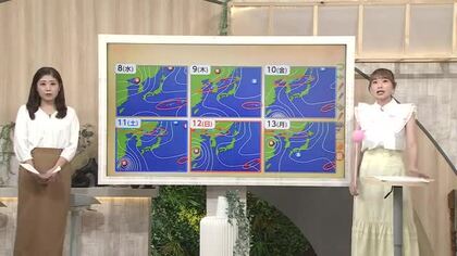 台風9号が富山に真夏もたらす？　今週から「梅雨明け状態」へ　熱帯夜も初観測か【ソラをライブ】