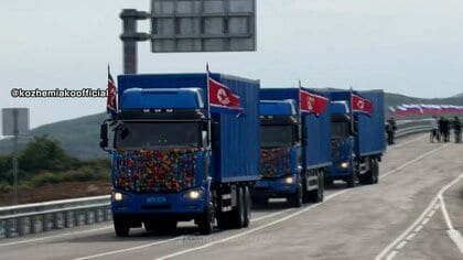 ロシアと北朝鮮結ぶ初の道路橋が完成　豆満江に全長約1キロ　検問所は1日最大300台通行可能　経済面でも関係強化へ