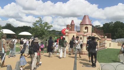 愛・地球博記念公園に「猫の城遊具」オープン　モチーフは「猫の恩返し」“猫王の城”かたどった滑り台等