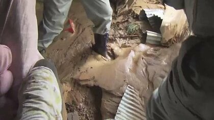 家の中に、足が埋まるほどの土砂が…台風7号で大雨被害相次いだ近畿地方　復旧作業に追われる