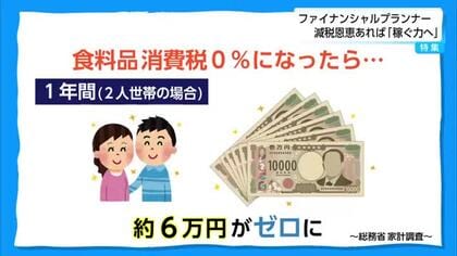 消費税減税で何が変わる？　ファイナンシャルプランナー「インパクトは大きい」