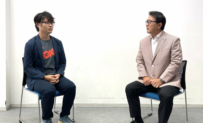 左から)柏原竜二、瀬古利彦