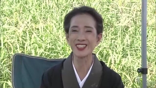 石巻で撮影中 笑顔を見せたいしださん