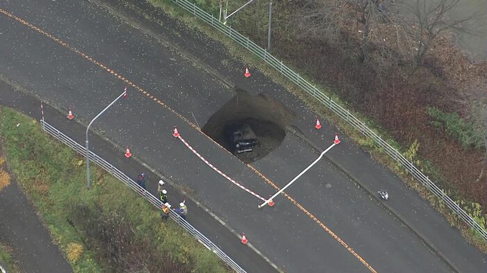 三笠市で排水管が破損(2021年)