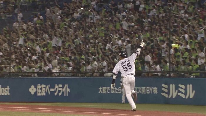 2018年 初打席で初ホームラン