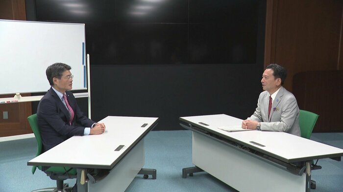 国と佐賀県の二者合意を受けて行われた長崎・佐賀の知事面談