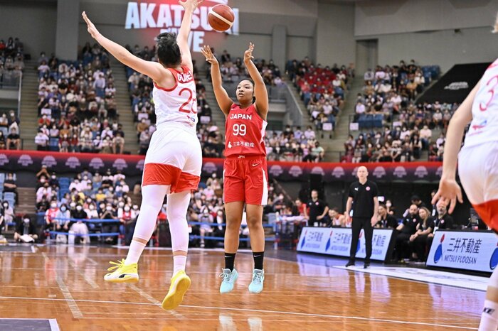 この大会でMVPを獲得したオコエ桃仁花選手(C)JBA