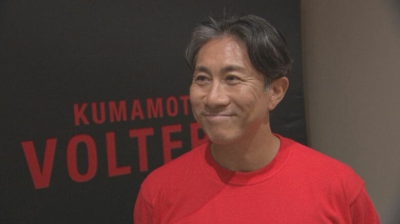 「B1が一番見たい景色」熊本ヴォルターズを前園真聖さんが熊本・益城町で観戦　今シーズン初勝利を分かち合う｜FNNプライムオンライン