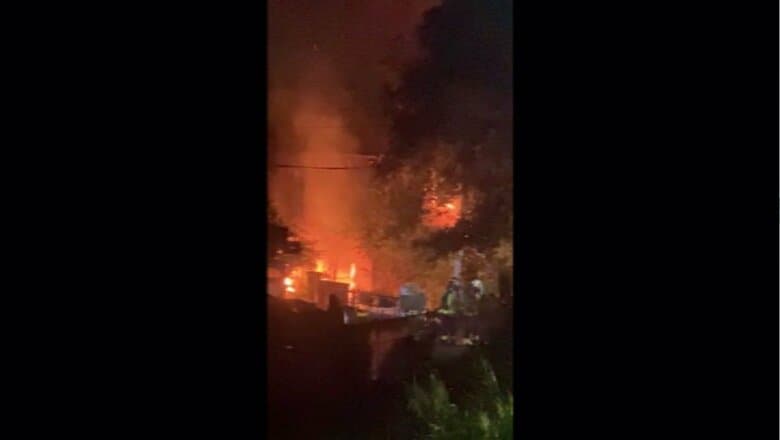 “爆発音とともに火事”住宅など２棟が焼ける　けが人なし　滋賀・近江八幡市｜FNNプライムオンライン