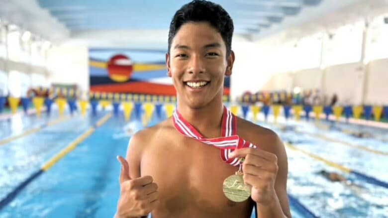 全中の男子200ｍバタフライで竹野伊織選手（金井学園SC）が大会新の1分59秒99で優勝　自己ベストを2秒80上回る　【福井】｜FNNプライムオンライン