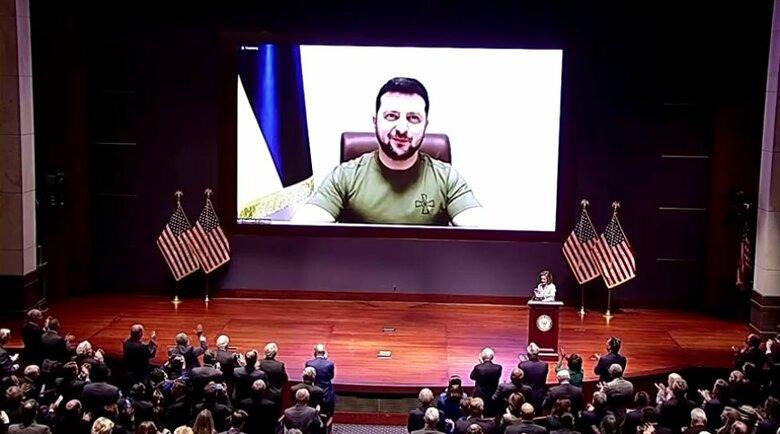 ウクライナ大統領 米議会で演説　「911を思い出してほしい」｜FNNプライムオンライン