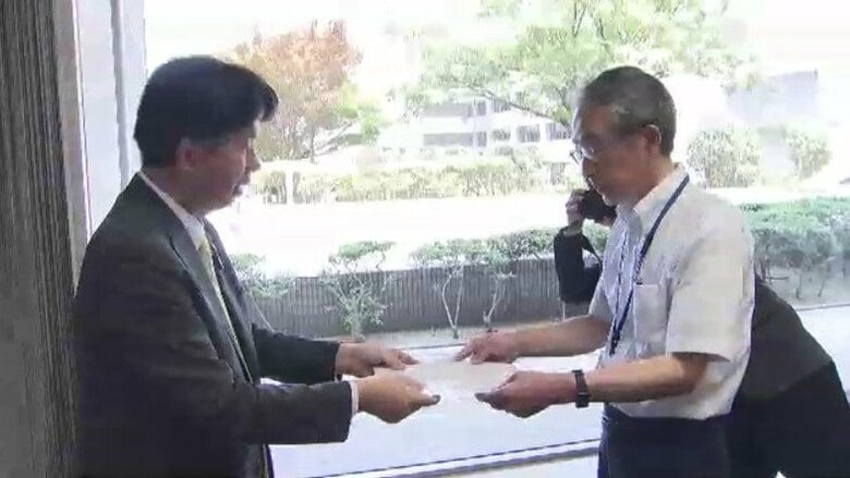 “金銭授受”証言の吉松県議　第三者委員会の設置を求めて申し入れ「費用と時間がかかるは言い訳」福岡県議会｜FNNプライムオンライン