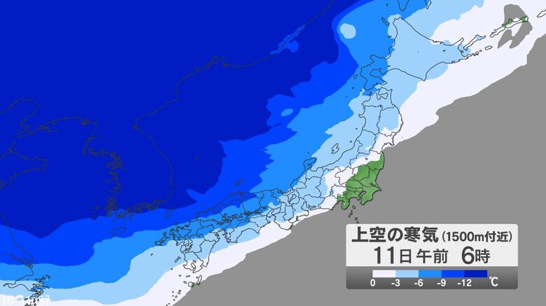 【大雪情報】関東甲信地方では「警報級の大雪」の可能性　甲信地方50センチ、関東地方北部40センチ　24時間予想降雪量（12日午前6時まで 多い所で）｜FNNプライムオンライン
