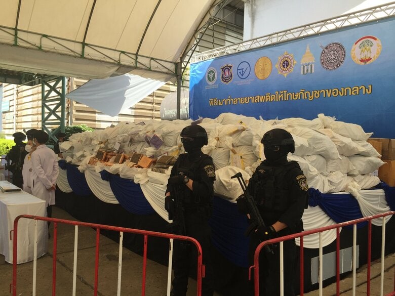 タイで43億円相当の大麻12.5トン焼却イベント開催　目的は警察の“横流し疑惑”の払しょく