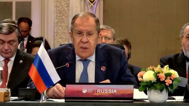 ロシアのラブロフ外相は西側諸国の武器供与で争いが激化したと主張
