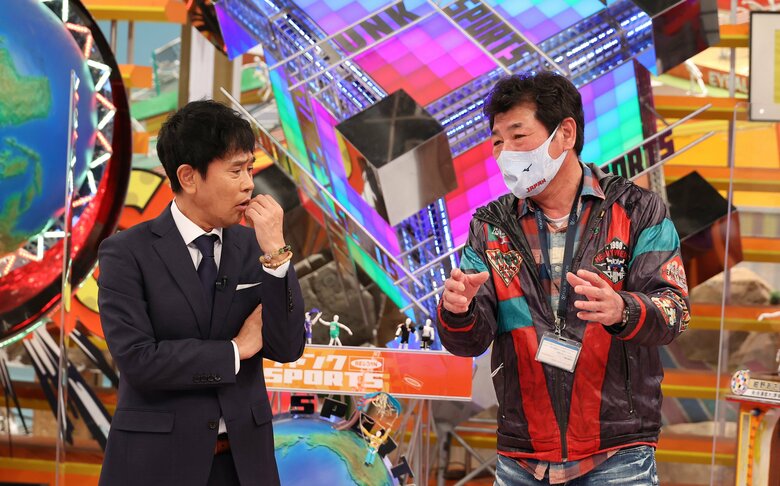 収録の見学にきた赤井秀和さん