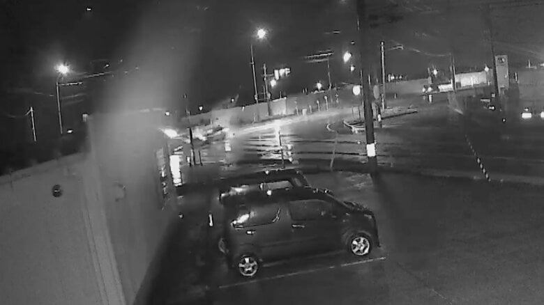 事故現場近くの防犯カメラ（3月7日）