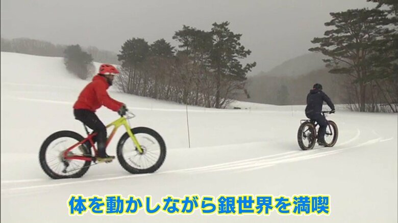 体を動かしながら銀世界を満喫